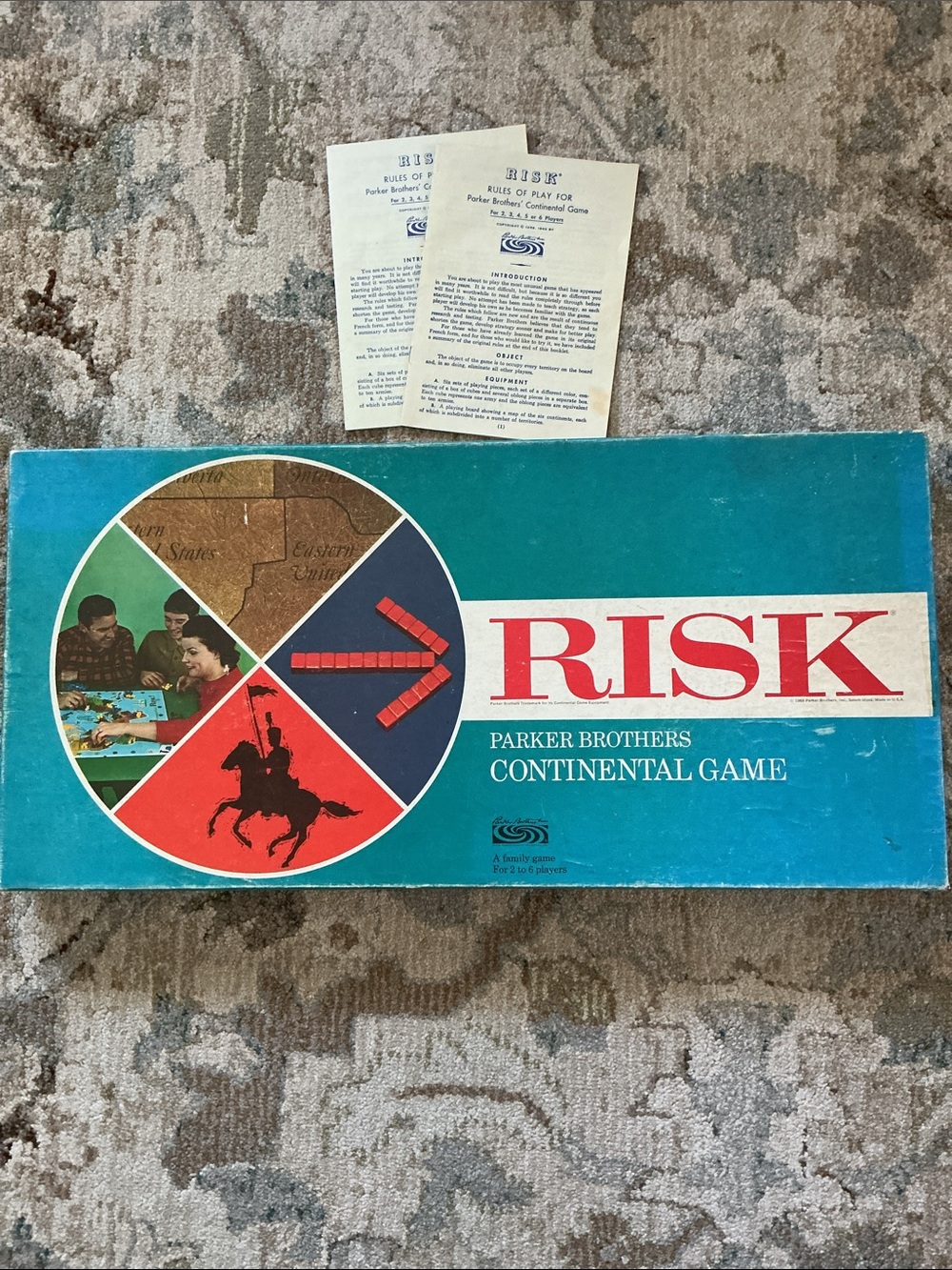 Vintage Risk Board Game by Parker Brothers - excellent condition